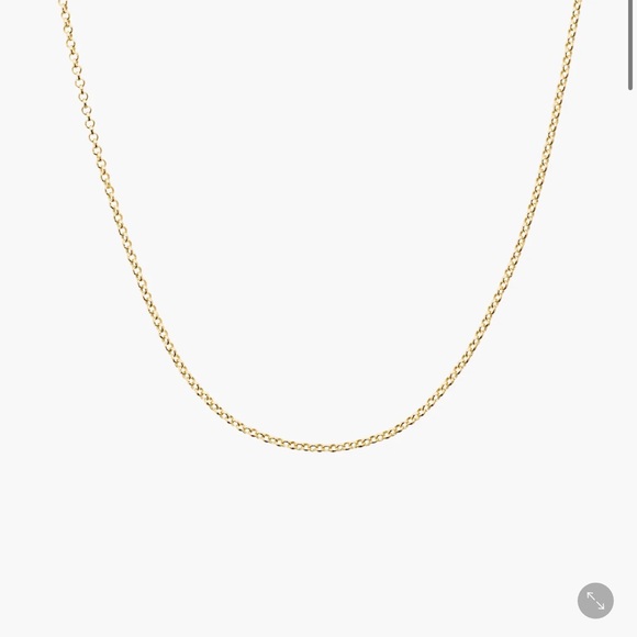 Mejuri 14K Gold Baby Rolo Chain - Picture 2 of 6